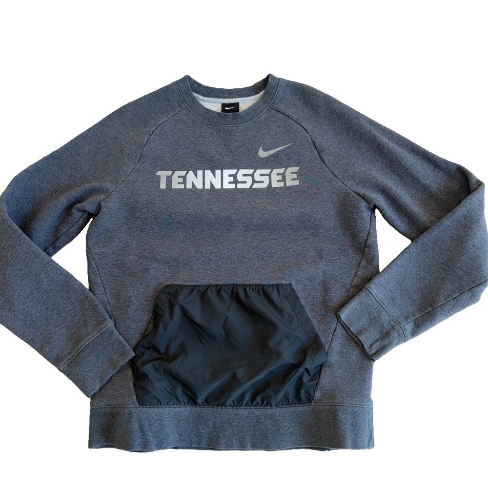 Tennessee Volunteers Nike Crewneck Gray/black Pullover Sweatshirt Size Medium